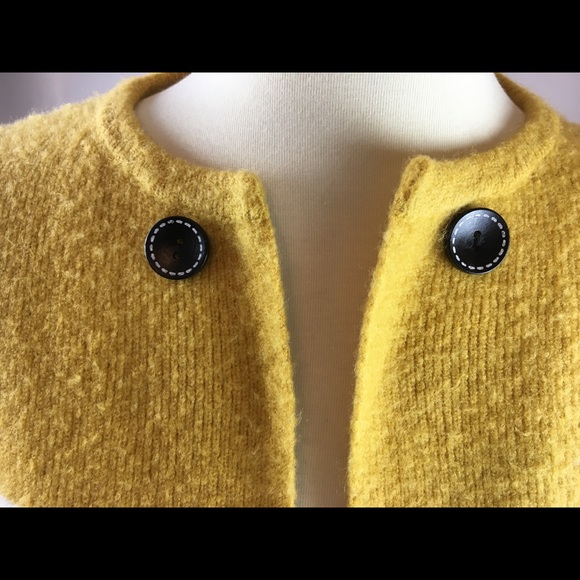 La Fee Verte cardigan. Yellow and white stripe. XS - Picture 3 of 8
